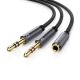 Cáp Audio 3,5mm âm ra 2 đầu 3,5mm 1 Mic 1 loa chính hãng Ugreen 20899 mạ vàng cao cấp