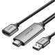 CÁP CHUYỂN ĐA NĂNG USB TO HDMI - KẾT NỐI ĐIỆN THOẠI RA MÀN HÌNH, TIVI, MÁY CHIẾU UGREEN 50291