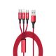 CÁP USB LIGHTNING +MICRO USB + TYPE C 1M2 UNITEK C 4049RD